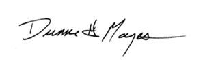 Duane Mayes signature